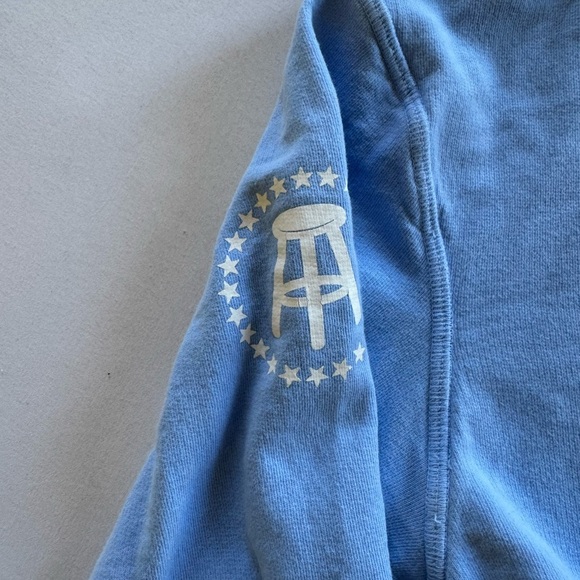 Barstool Chicks Call Her Daddy I Am Unwell Cropped Blue Hoodie Womens Sz Large - Picture 3 of 4